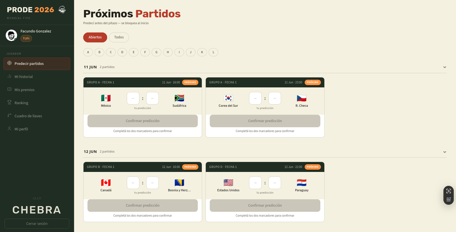 Prode Mundial 2026